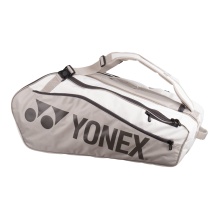 Yonex Racketbag Club Line (Schlägertasche, 3 Hauptfächer) 2024 weiss/sand 12er